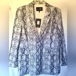 SZ 1X SNAKE PRINT BLAZER NWOT